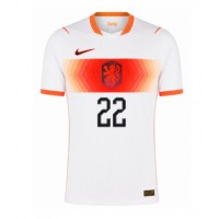 Fotbalové Dres Nizozemsko Denzel Dumfries #22 Venkovní MS 2026 Krátký Rukáv